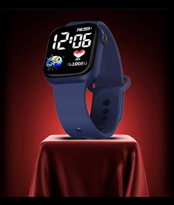 Fadiso Fashion Blue Silicon Analog Men's Watch