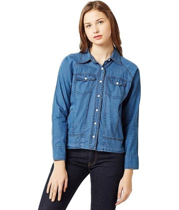Miss Chase Denim Blue Biker
