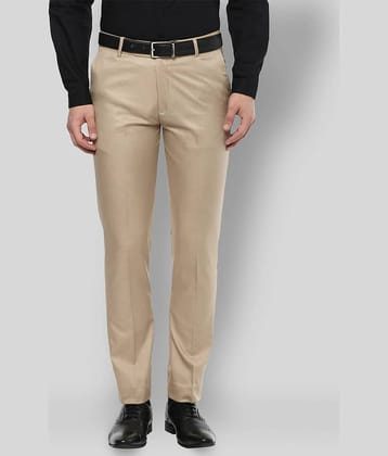 Inspire Clothing Inspiration - Beige Polycotton Slim - Fit Men's Formal Pants ( Pack of 1 )