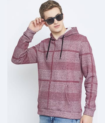 GET GOLF Fleece Hooded Men's Sweatshirt - Red ( Pack of 1 )