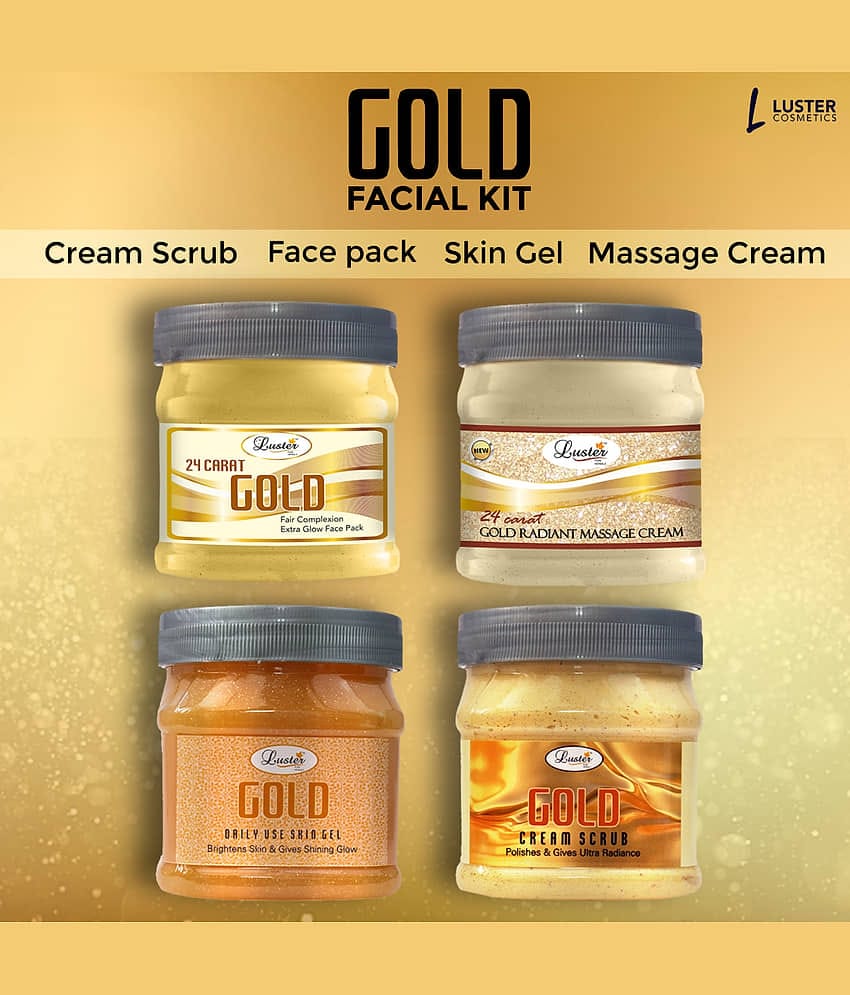 Luster - Natural Glow Facial Kit For Combination Skin ( Pack of 4 )