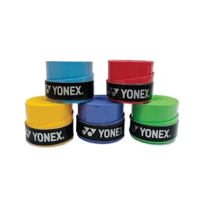 Yonex Tech 501B Badminton Synthetic Over Grips Polyurethane Pack of 5  Multicolor