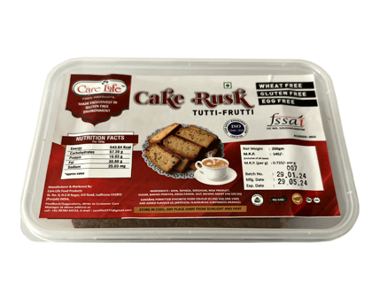 CAKE RUSK GLUTEN FREE