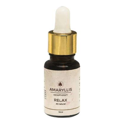 Amaryllis Relax Therapeutic Essential Oil Blend (10ml) | Lavender & Ylang Ylang | Stress Relief & Sleep Aid