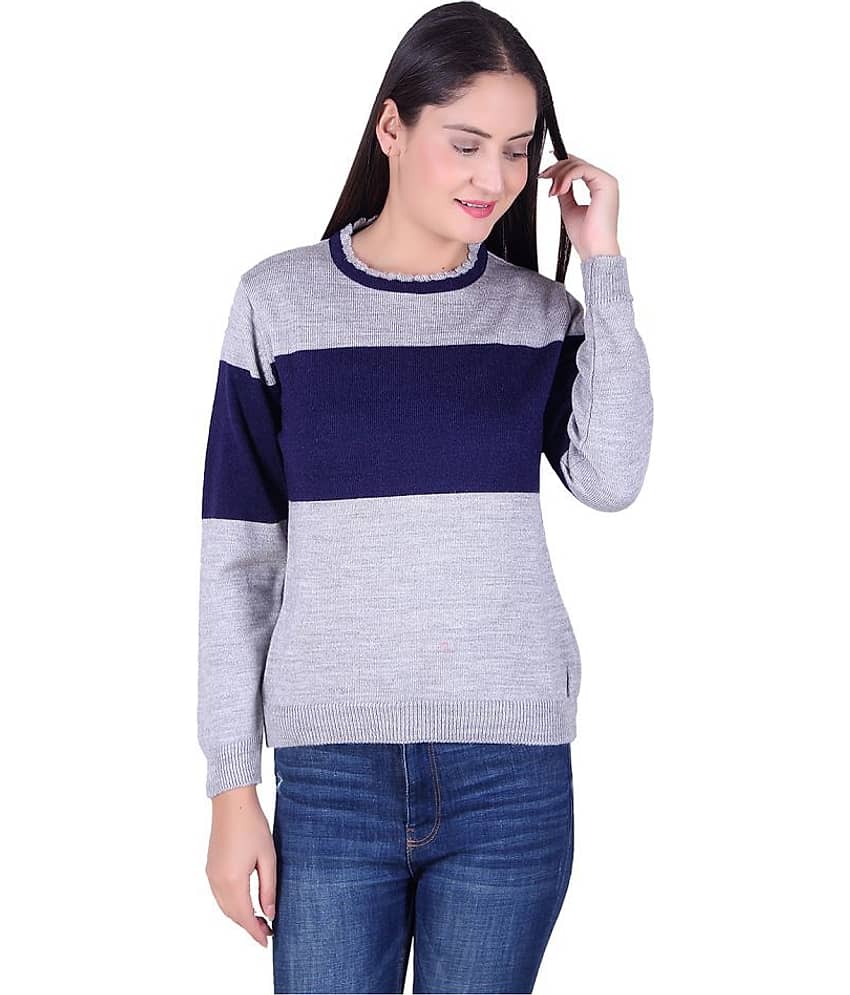 Ogarti Acrylic Grey Pullovers