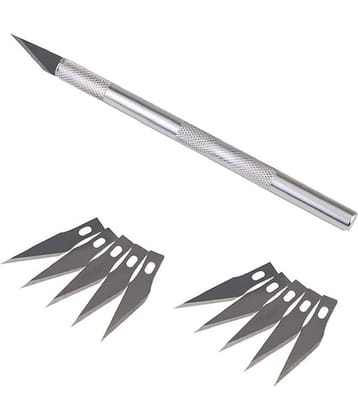 ECLET Detail Pen Knife with 5 Interchangeable Sharp Blades for Carving/Mat Cutting &Paper Cutting (Code 15
