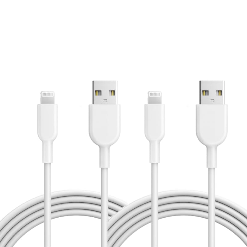 LA'FORTE Fast Apple iPhone, iPad, Charging and Lightning Cable (Pack of 2)