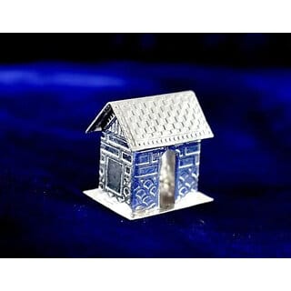 ASTRO-D Silver House/Hut/Ghar/jhopdi/for Vastu Shanti Puja 15 GM., (Clear, Aluminium)
