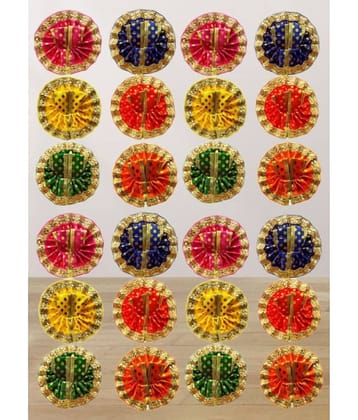 Lootnixx Laddu Gopal Krishna Goli Designe Golden Poshak 24 Piece (Size 0 No ) Set Dress