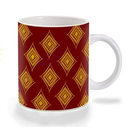 Multicolor Indian Pattern Art Ceramic Mug