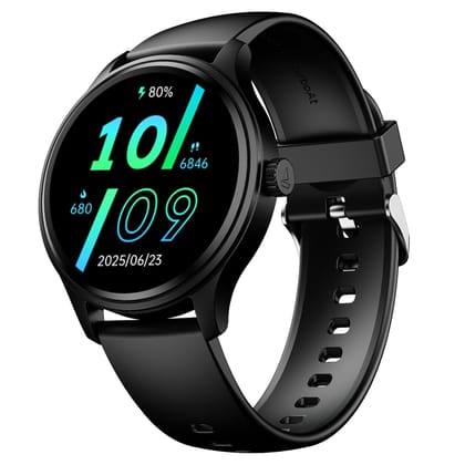 boAt Lunar Discovery Neo, 1.39" (3.5 cm) Round HD Display, Premium Metallic Finish, Animated Watchfaces, 100+ Sports Mode, Bluetooth Calling, Smart Watch for Men & Women (Active Black) boAt Lunar Discovery Neo, 1.39" (3.5 cm) Round HD Display, Premium Me
