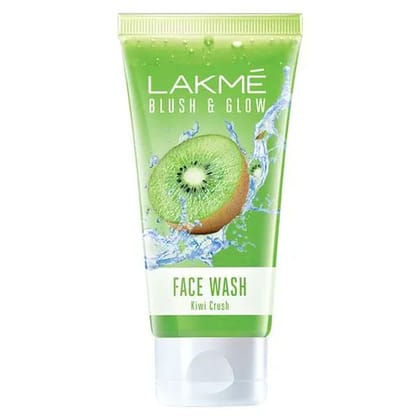 Lakme Blush & Glow Kiwi Freshness Gel Face Wash With Kiwi Extracts, 50 gm