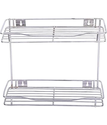 JISUN - Silver Stainless Steel Storage Racks ( Pack of 1 )