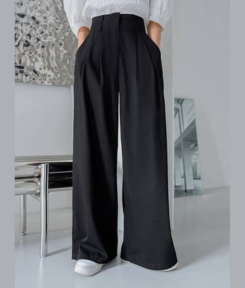 kotty Women Lycra Casual Trousers ( Black )