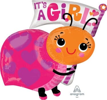 It's A Girl Snail Balloons 29" P35