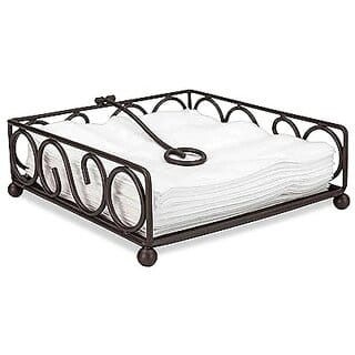 BIYANKA Metallic Square Shape Tissue/Napkin Box Holder Organizer for Home , Office  Hotel/Restaurant