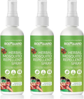 BodyGuard Mosquito Spray - Safety Bear Protection Spray ( Pack of 3 )