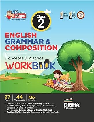 Perfect Genius Class 2 English Grammar & Composition Concepts & Practice Workbook | Follows NEP 2020 Guidelines