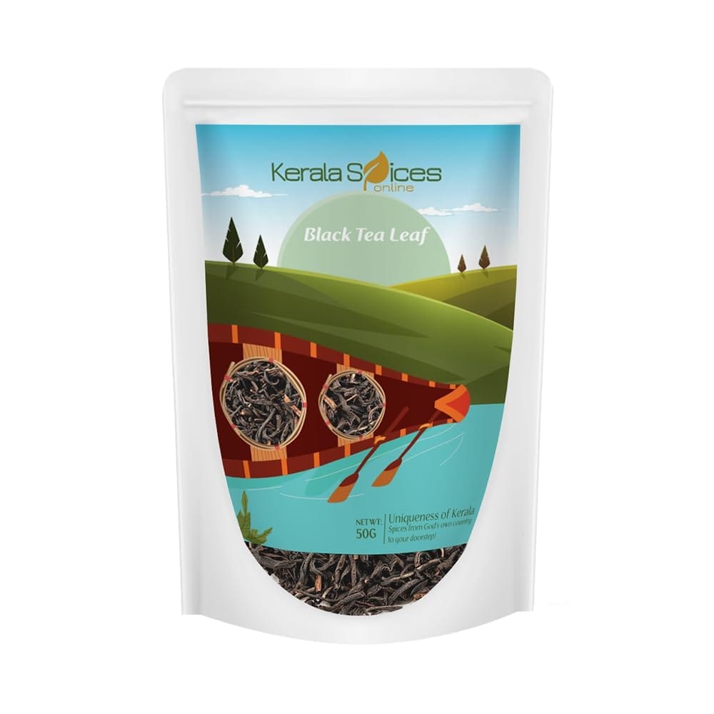 Kerela Spices 100% Pure and Natural Black Tea Leaf 100 gm Garden Fresh Black tea Loose Leaves