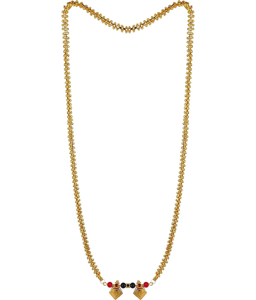 JIPPA - Golden Mangalsutra ( Pack of 1 )