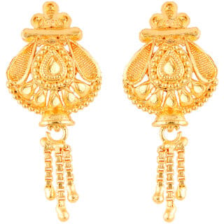 Traditional wear Gold Plated  earring for Women and Girls ( Pack of 1 pair Stud Earring)