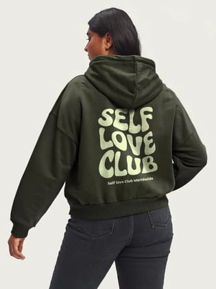 || SELF LOVE CLUB || PLUS SIZE ||-Large / Military Green