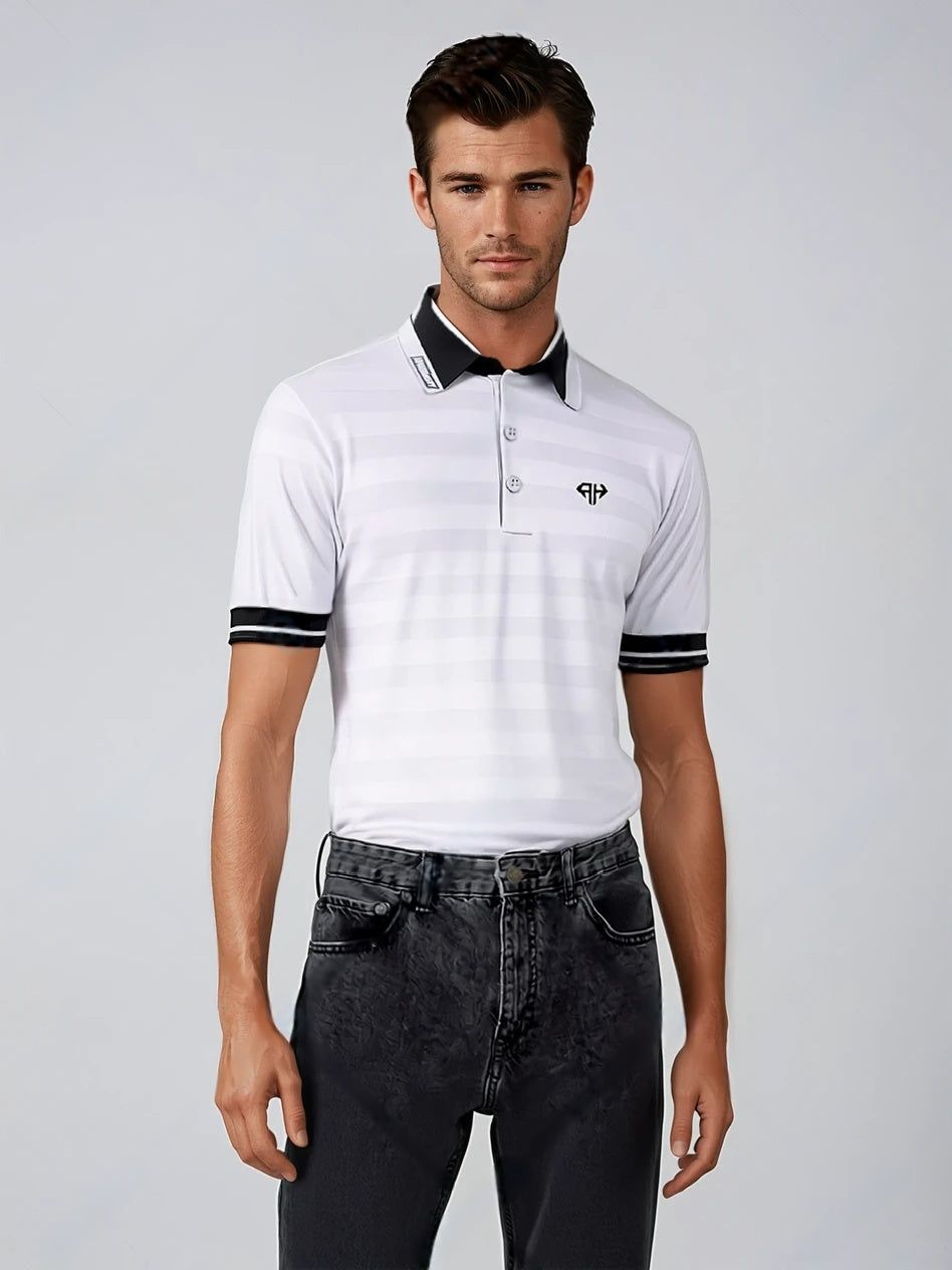 AH Classic White Golf Polo