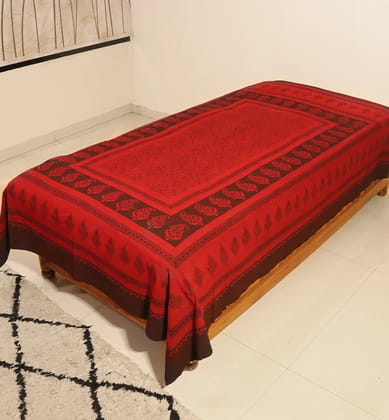 Hand Block Printed Bagh Cotton Single Bed Sheet Hand Block Printed Bagh Cotton Single Bed Sheet