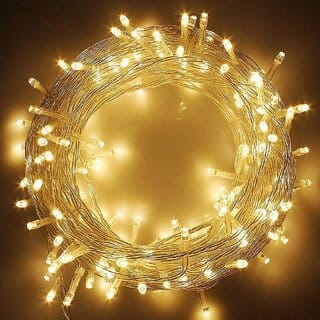 DAYBETTER Warm White 15M String Light, Rice Light, Diwali Decorative Ladi Light Pack of 1