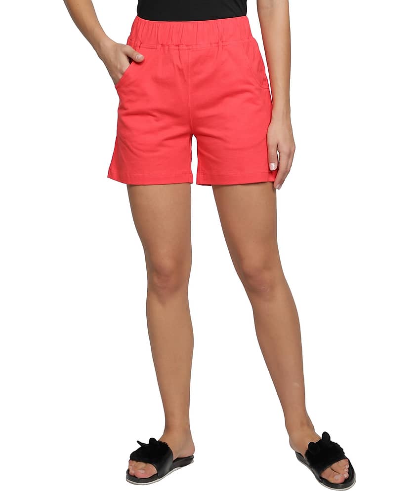 NUEVOSDAMAS Cotton Bermuda - Red Single