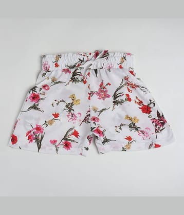 Arshia Fashions Pack of 1 Girls Crepe Bermudas ( White )