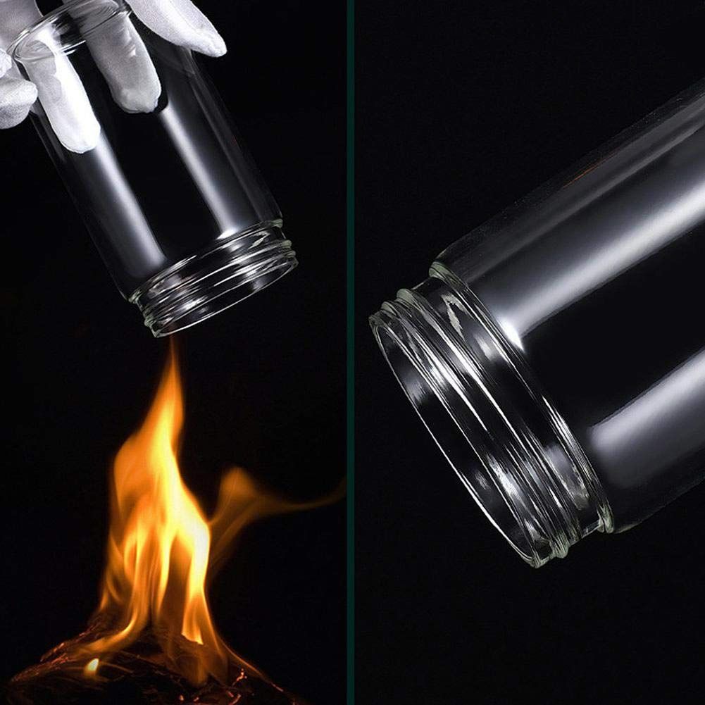 Femora Borosilicate Glass Silicone Detachable Pour & Brush Function Ghee Jar Oil Jar - 200 ML, 2pcs