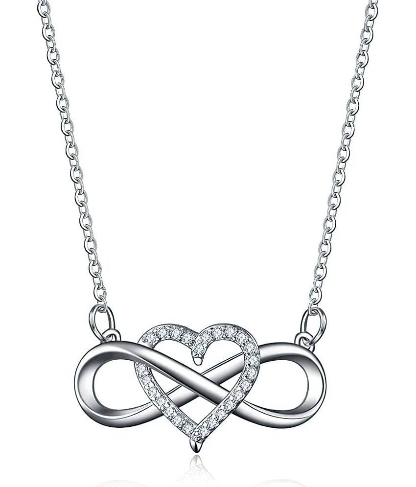 FASHION FRILL - Silver Pendant ( Pack of 1 )