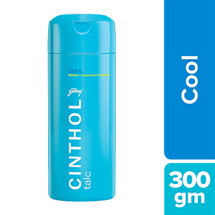 Cinthol Cool Talc - Cooling Effect With Menthol, Active Deo Fragrance, Fights Body Odour, 300 g