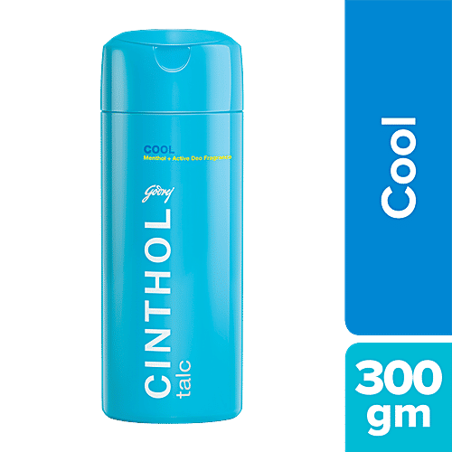 Cinthol Cool Talc - Cooling Effect With Menthol, Active Deo Fragrance, Fights Body Odour, 300 g