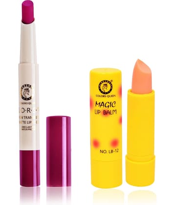 Colors Queen Waterproof & NonTransfer Lipstick Magenta 2.1 g