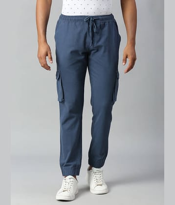 Dennis Lingo Blue Slim Cargos ( Pack of 1 )