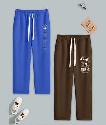 RUNSTARS Pack of 2 Boys Cotton Blend Trackpant ( Multicolor 5 )