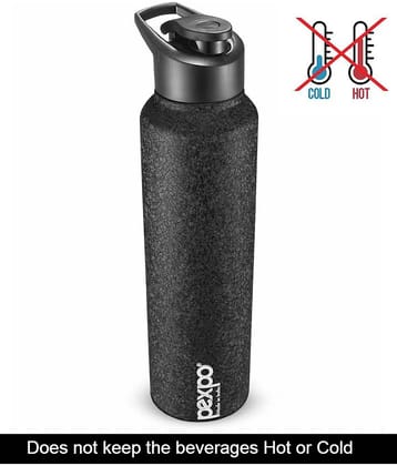 PEXPO 750 ml Stainless Steel Sports Water Bottle (Set of 1, Red, Chromo)