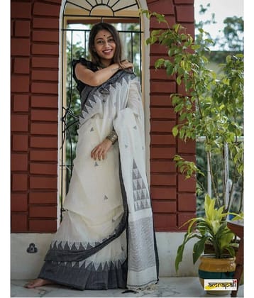 JULEE Banarasi Silk Embellished Saree With Unstitched Blouse Piece ( Multicolor2 )