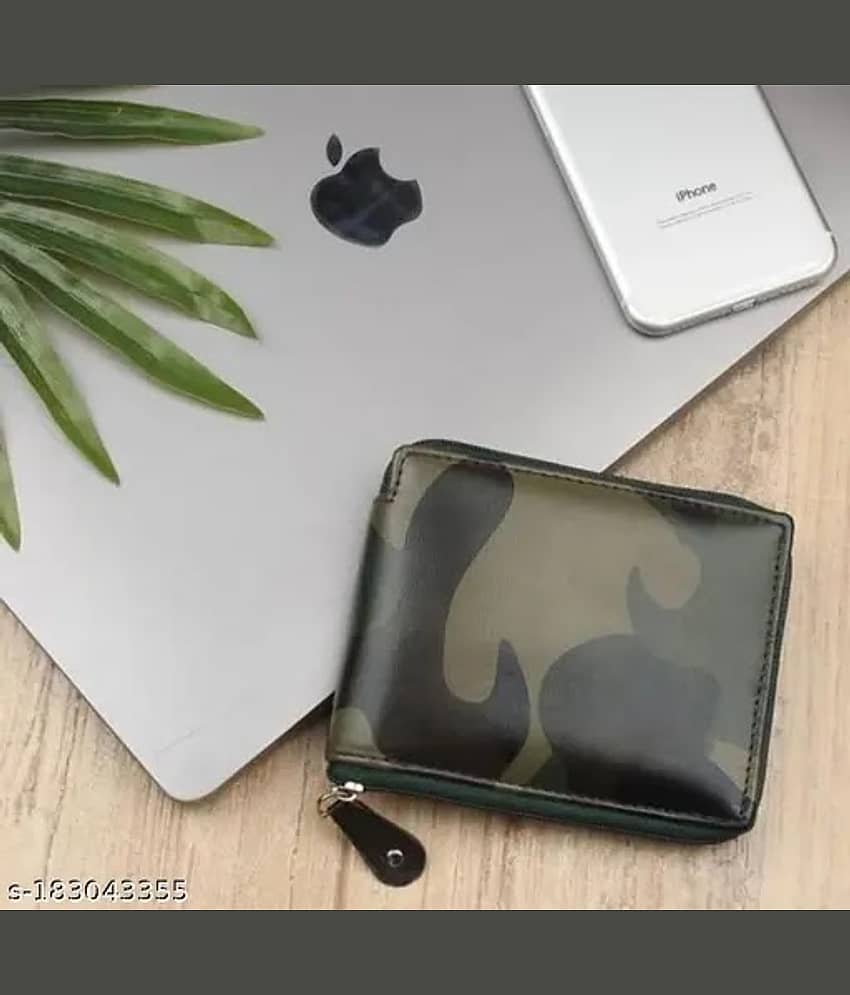 HABIBI PU Printed Men's RFID Wallet With 5 Slots For Card ( Multicolor , Pack of 1 )