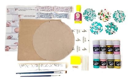 The brown box Lippan Art Kit, lippan Art kit for Adults,Art and Craft Kit,Craft Kit,Craft Kit for Adults,Hobby Kit,DIY Kit,Ideal for Christmas Gifting, Artists, Students