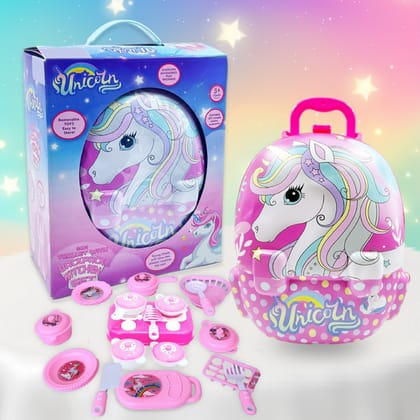 PlayMagic Backpack Kitchen Set Unicorn