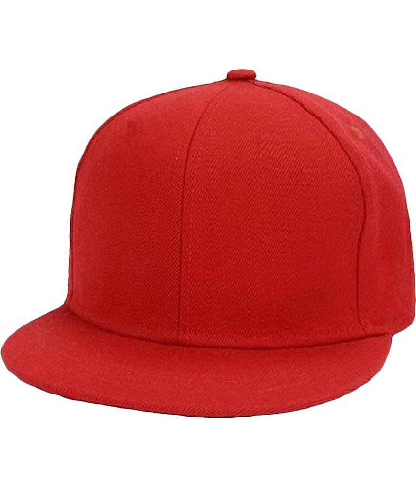 Infispace Pack of 1 Cotton Men's Cap ( Red )