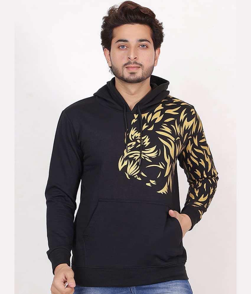 RELANE Cotton Blend Hooded Men's Sweatshirt - Navy ( Pack of 1 )