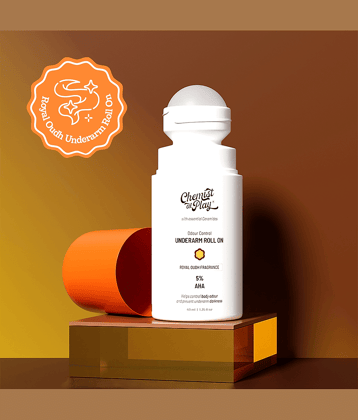 Chemist At Play 5% Aha Underarm Royal Oudh Deodorant Roll OnFor Body Odour Control, 40ml (Pack of 1)