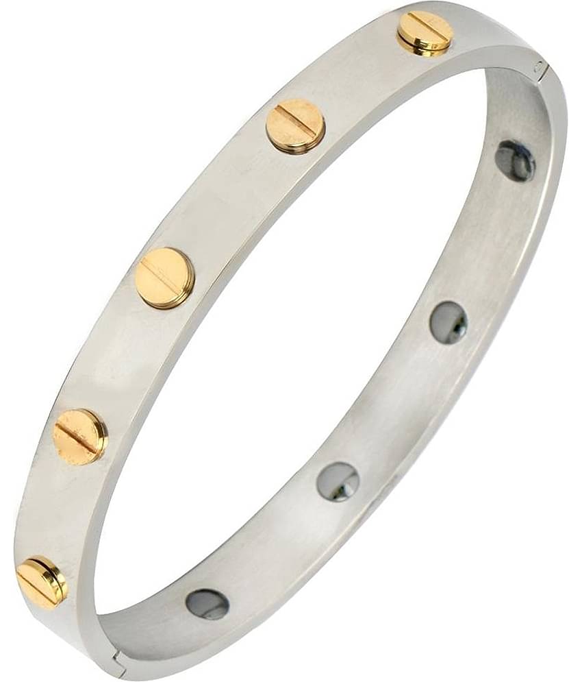 ZIVOM Silver Stainless Steel Bracelets