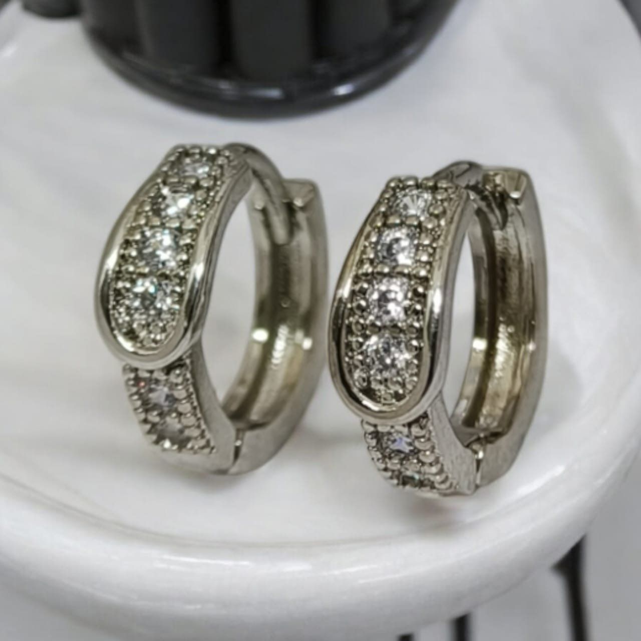 Silver Stone Earrings