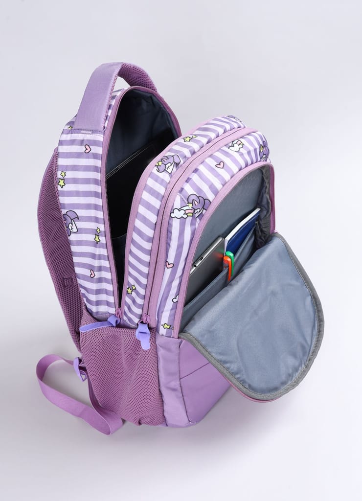 PB Pearlbags Polyester Water Resistant Casual Backpack With Laptop Sleeve For School,college & Office For Boys and Girls,Men & Women