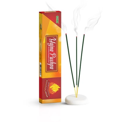 Giri Yajna Pushpa Incense Sticks - 35 Sticks | Fresh Fragrance Agarbathi  | Agarbatti for Pooja